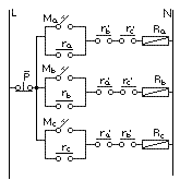 Fig. 7-5 -Tres rels independientes