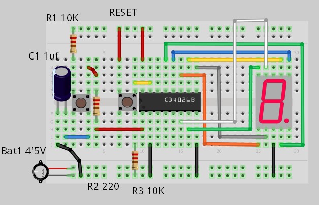 Cd4026 схема включения